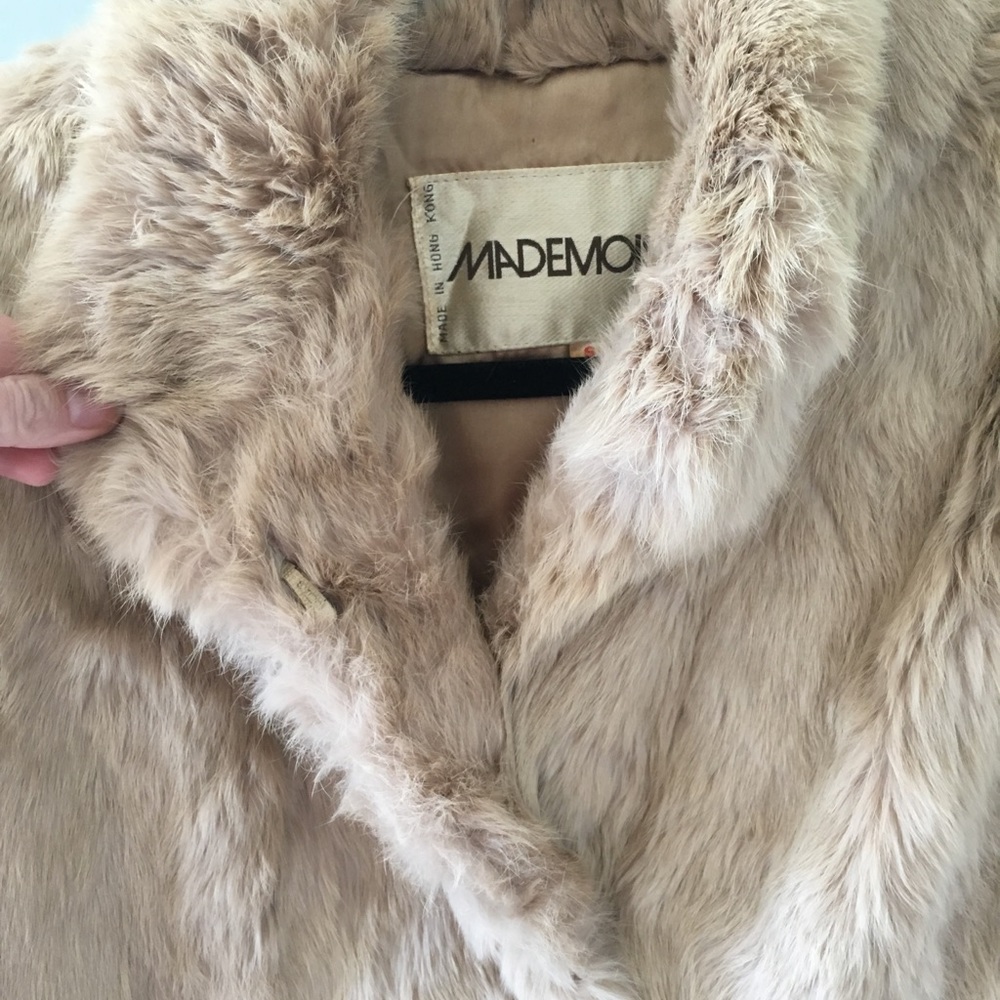 Flash sale! Vintage Genuine Rabbit fur!✨size Small